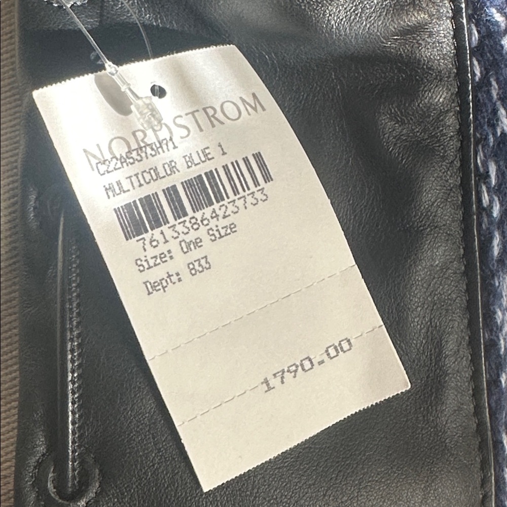 NWT Chloe Jorge Ocean Waves Cashmere Knit Bucket Bag - Picture 8 of 16